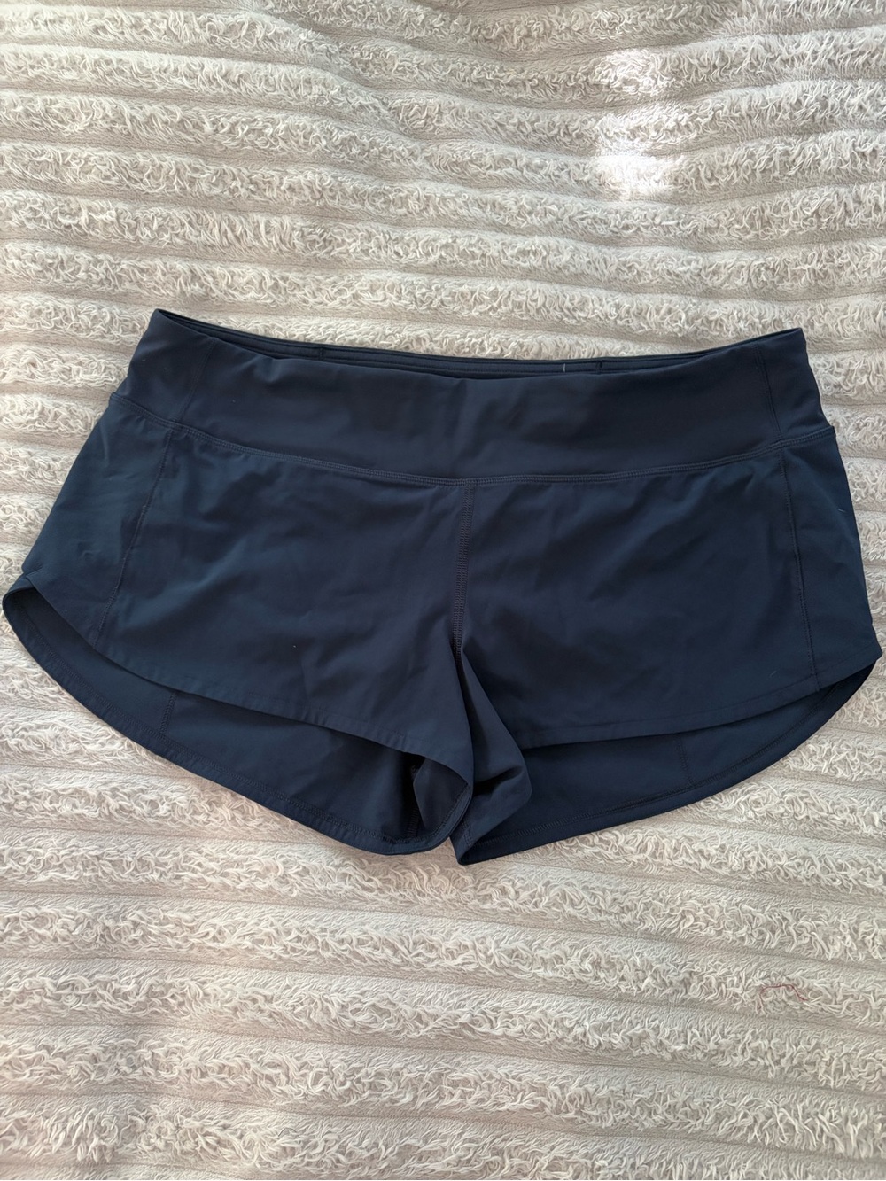 Lululemon Navy Speed Up Low-Rise Lined Short 2.5" — 10 - Picture 1 of 10